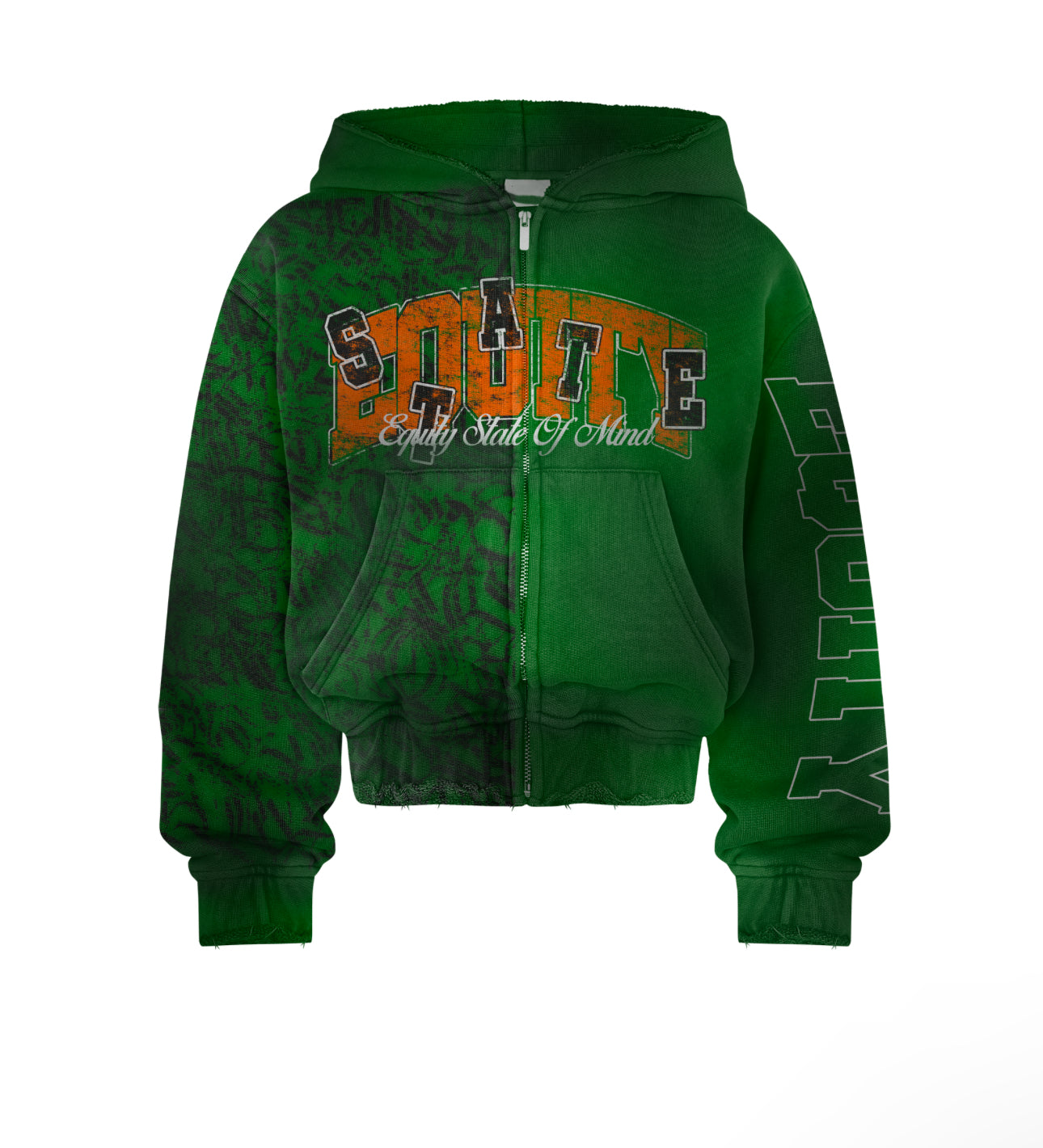 STATE OF STYLE ZIP UP  GREEN