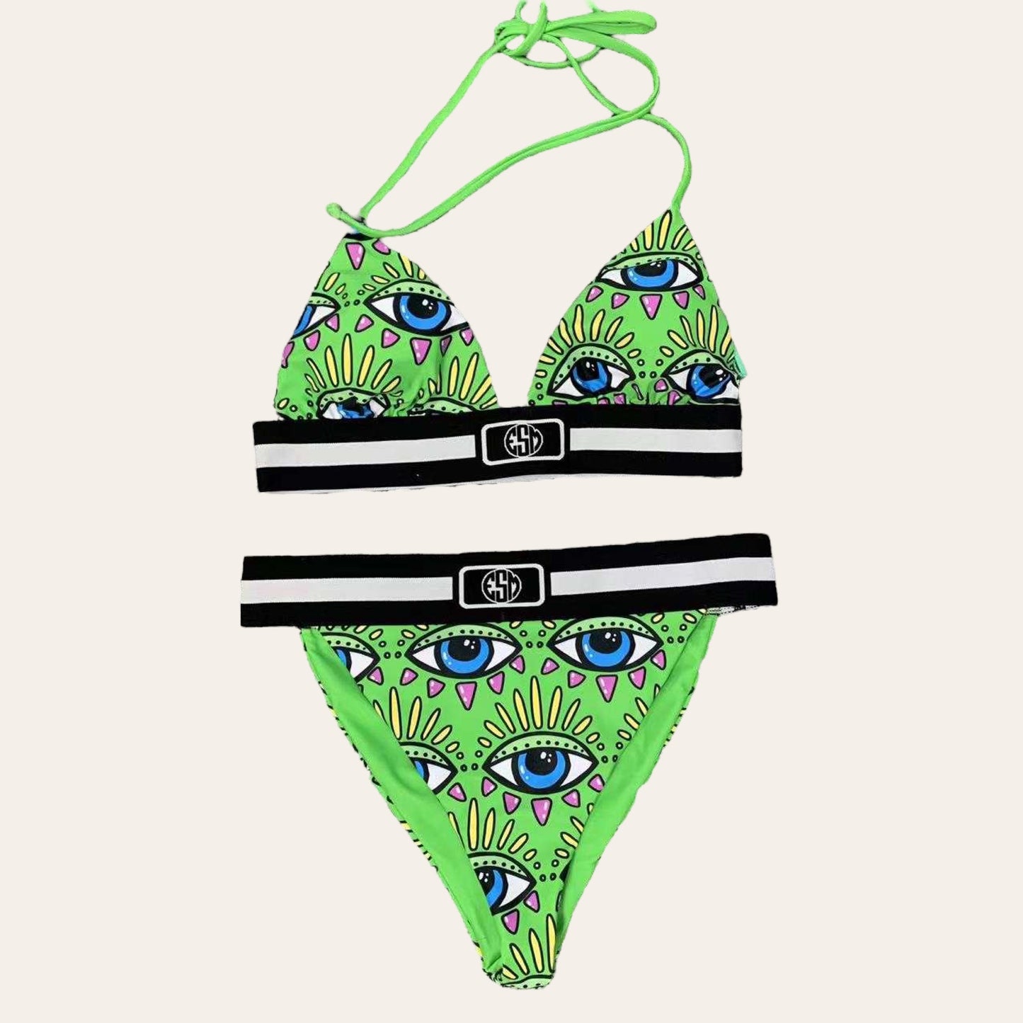 Third Eye Bikini Top (Green)