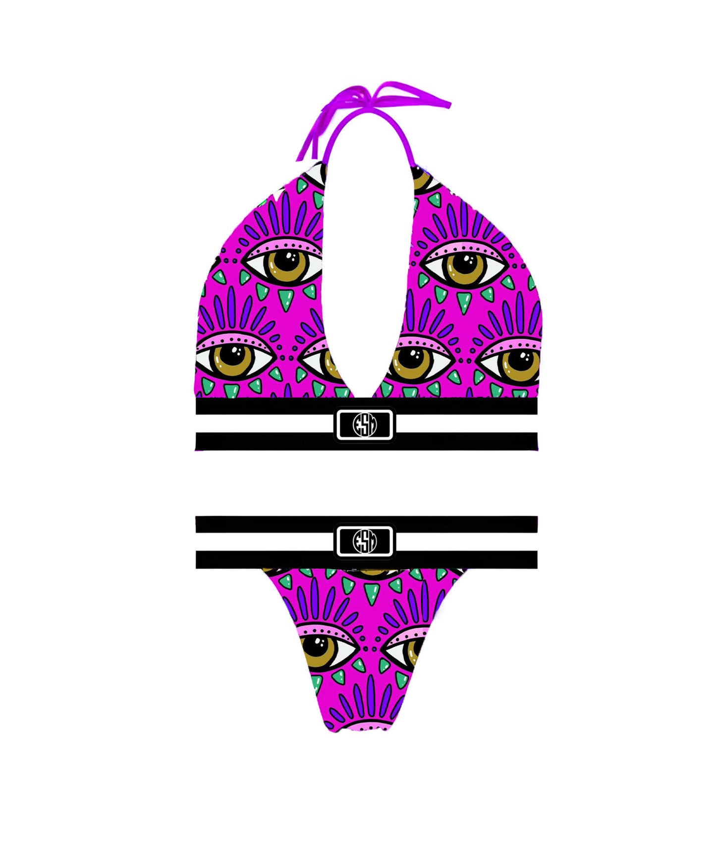 Third Eye Bikini Bottom (Fuchsia)